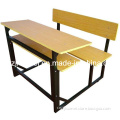 Classic Double Desk Chair, School Furniture, Student Desk and Chair
